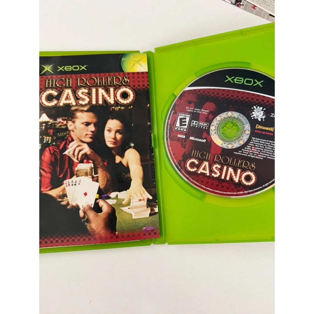 High Rollers Casino Original Xbox Game Microsoft 2004 CIB Complete Manual NTSC